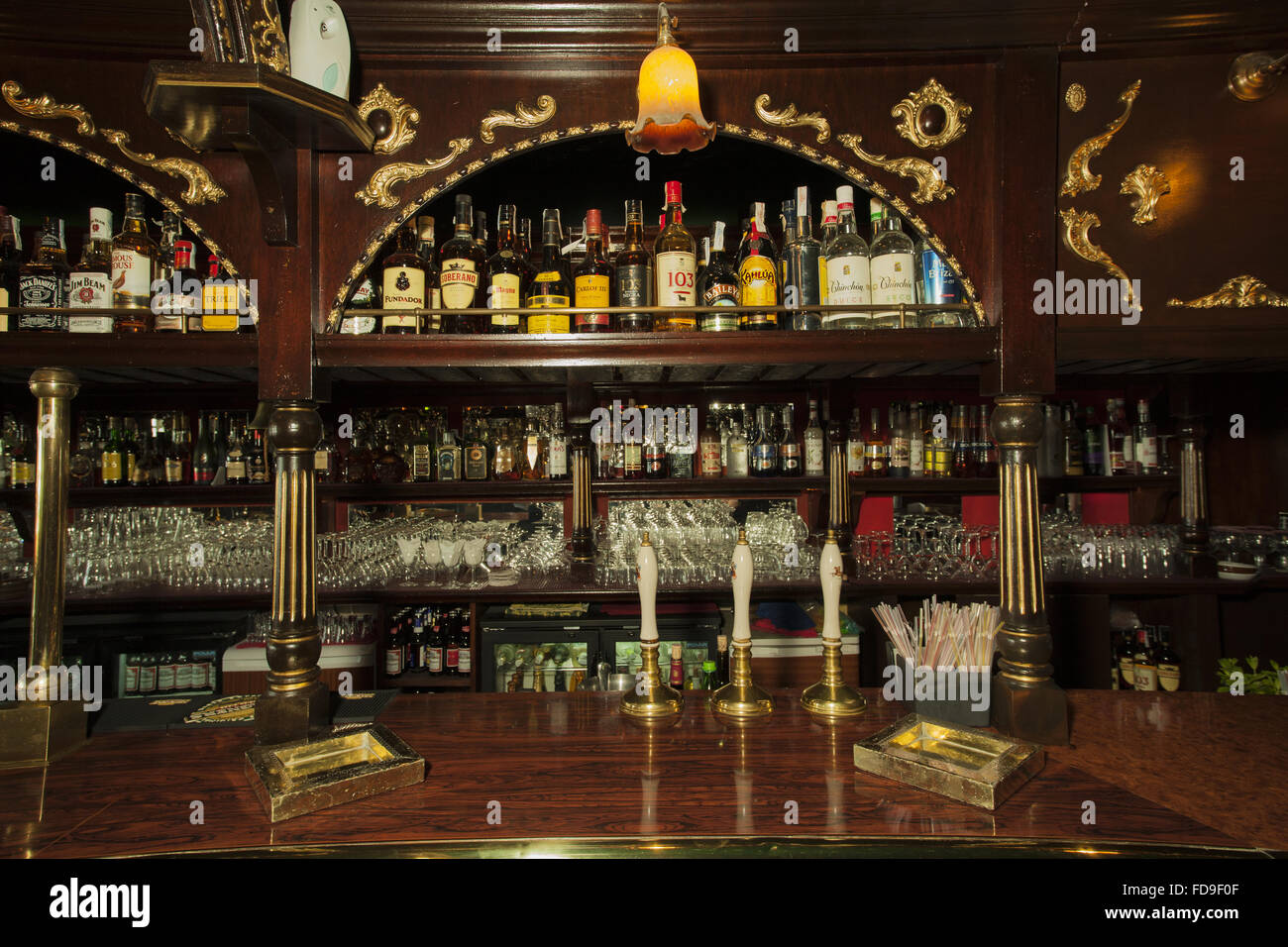 Pub, bar interior,Spain Stock Photo - Alamy