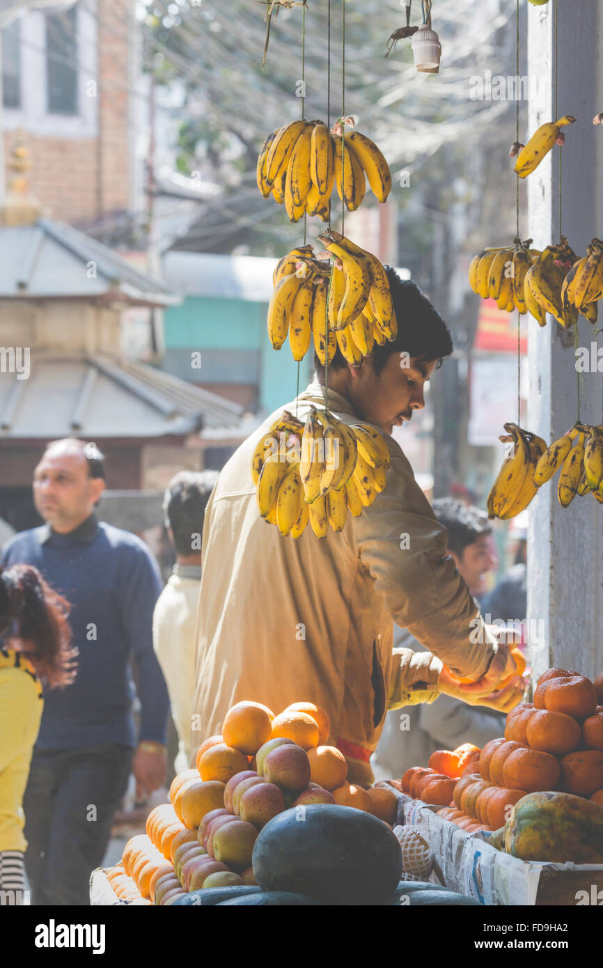 Nepalese fruit stall hires stock photography and images Alamy