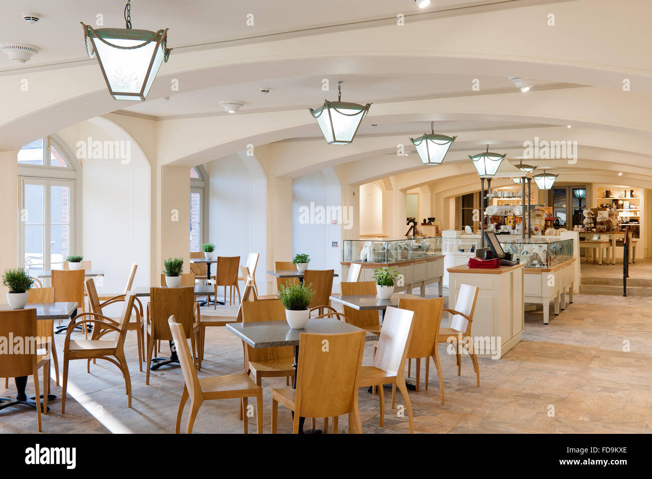 Cafe and gift shop in Kensington Palace, London, UK Stock Photo Alamy