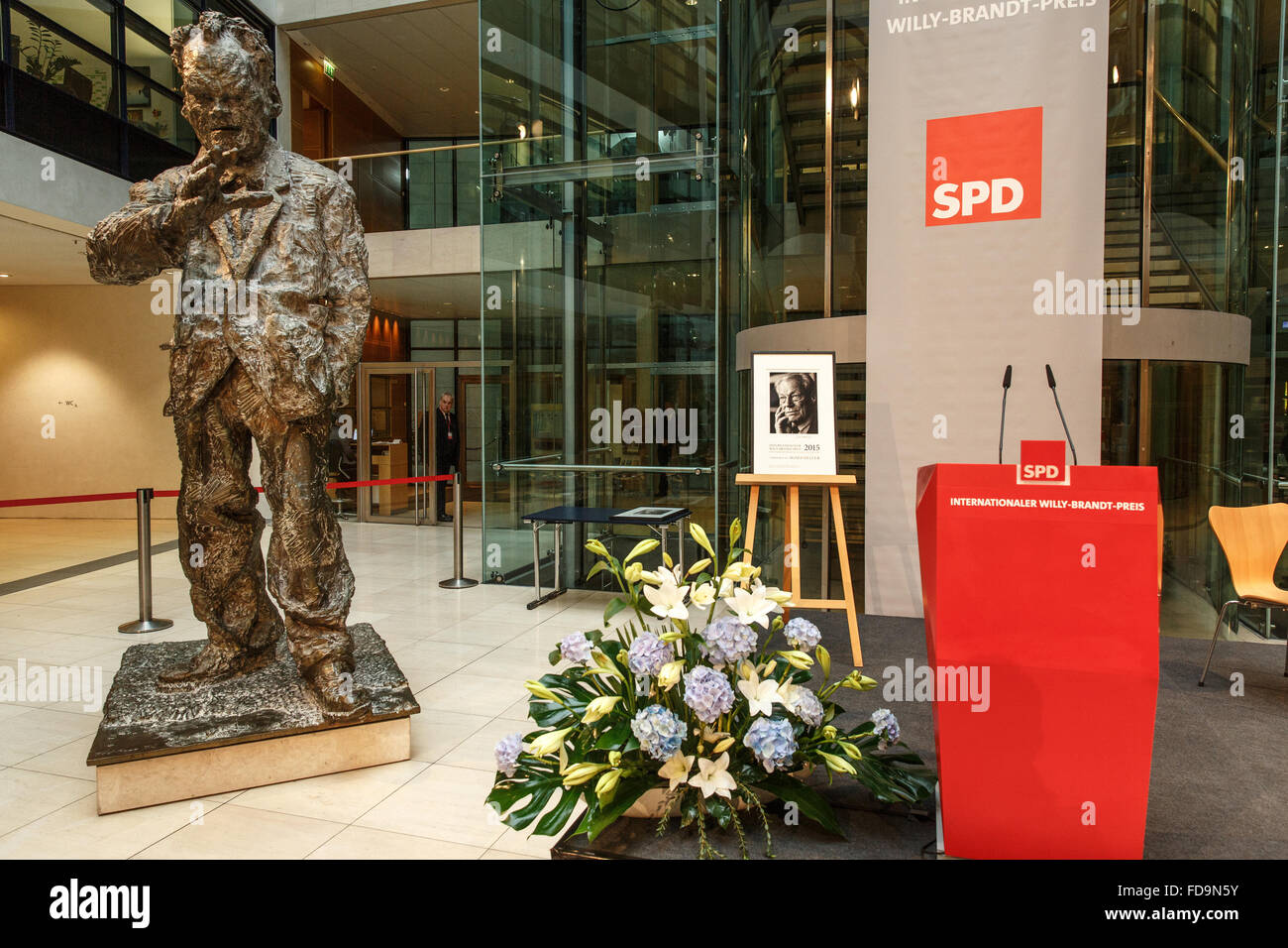 Atrium Of Willy Brandt Haus Stock Photos Atrium Of Willy Brandt