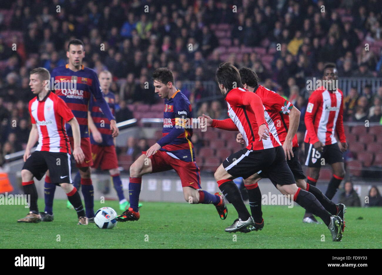 Messi copa del rey athletic bilbao hi-res stock photography and images ...