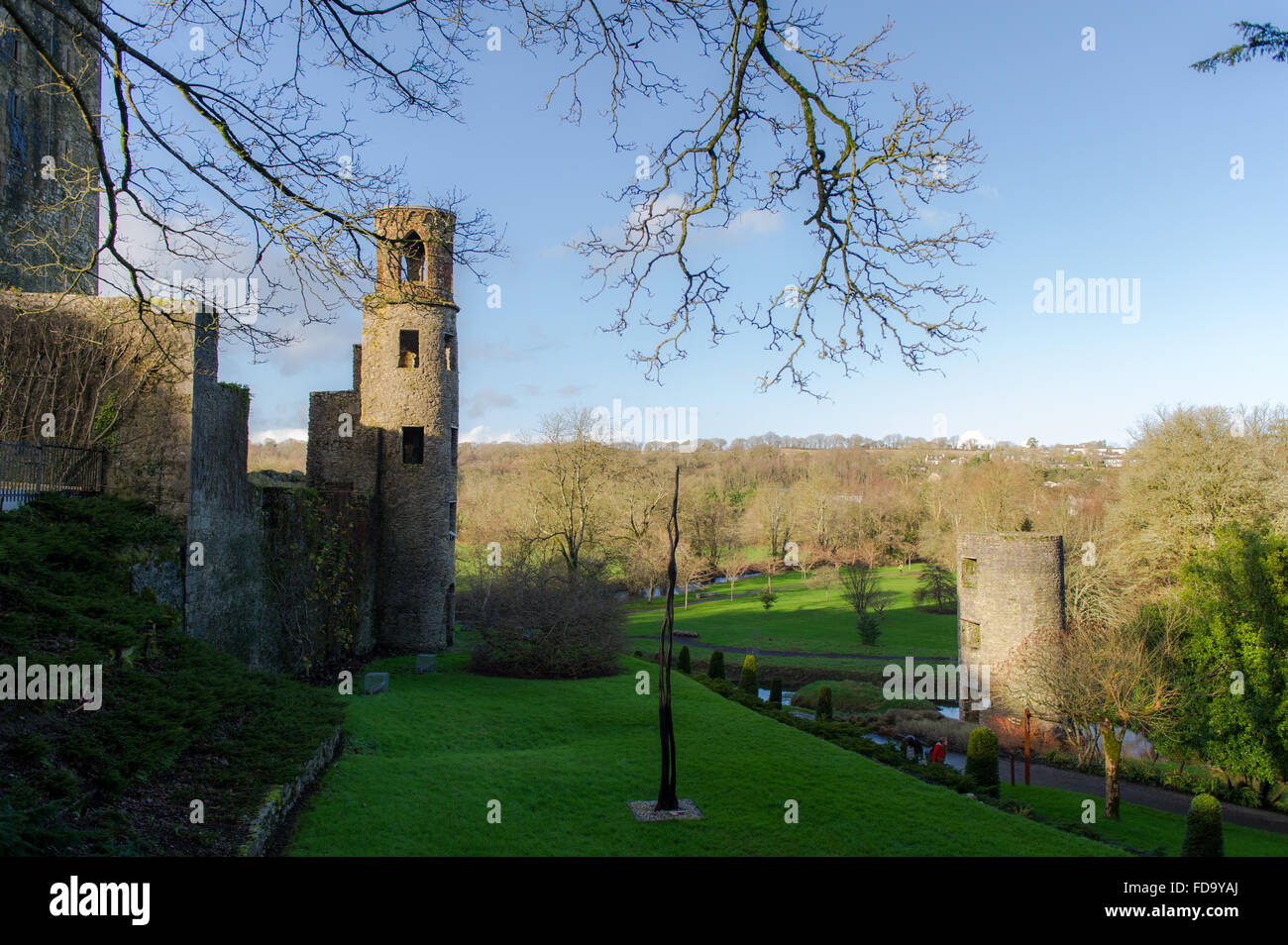 A view of Blarney Castle and Gardens, Cork, Ireland. Stock Photo