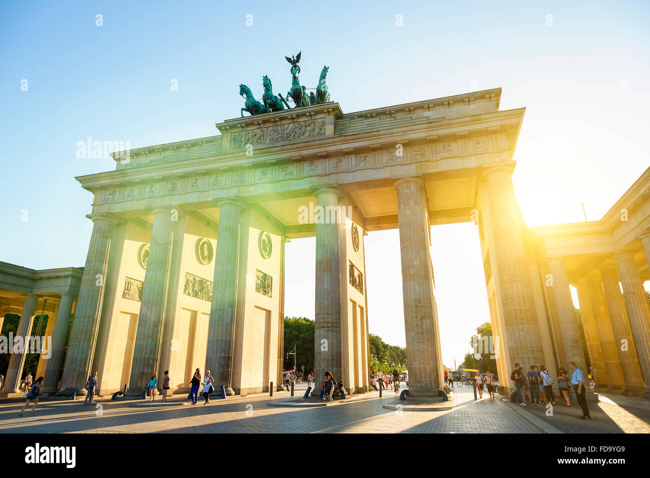Europe, Germany, Berlin, Brandenburg Gate Stock Photo
