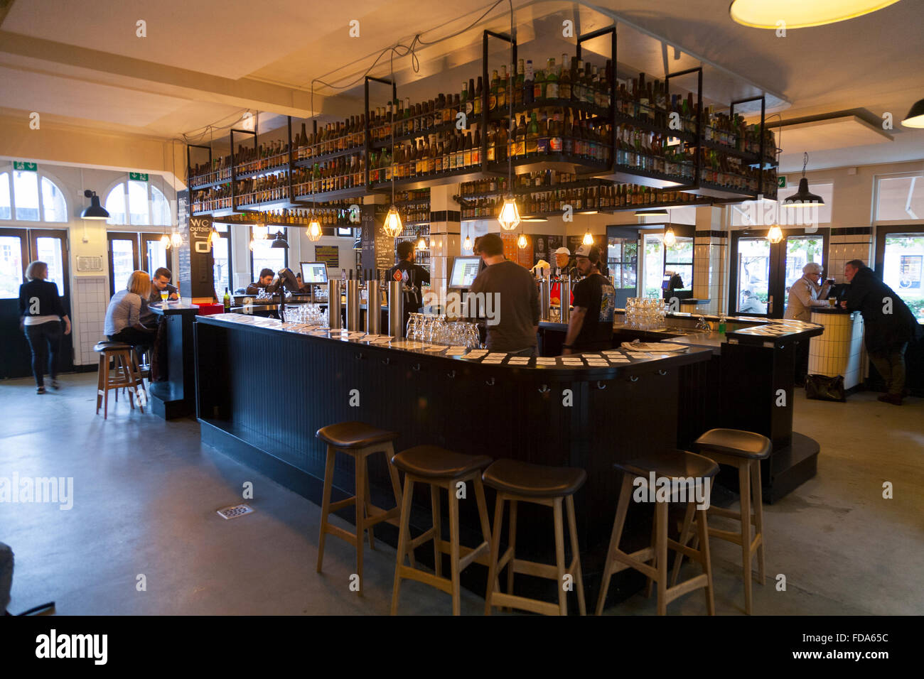 Brouwerij ‘t IJ bar pub which serves beer brewed onsite, also location