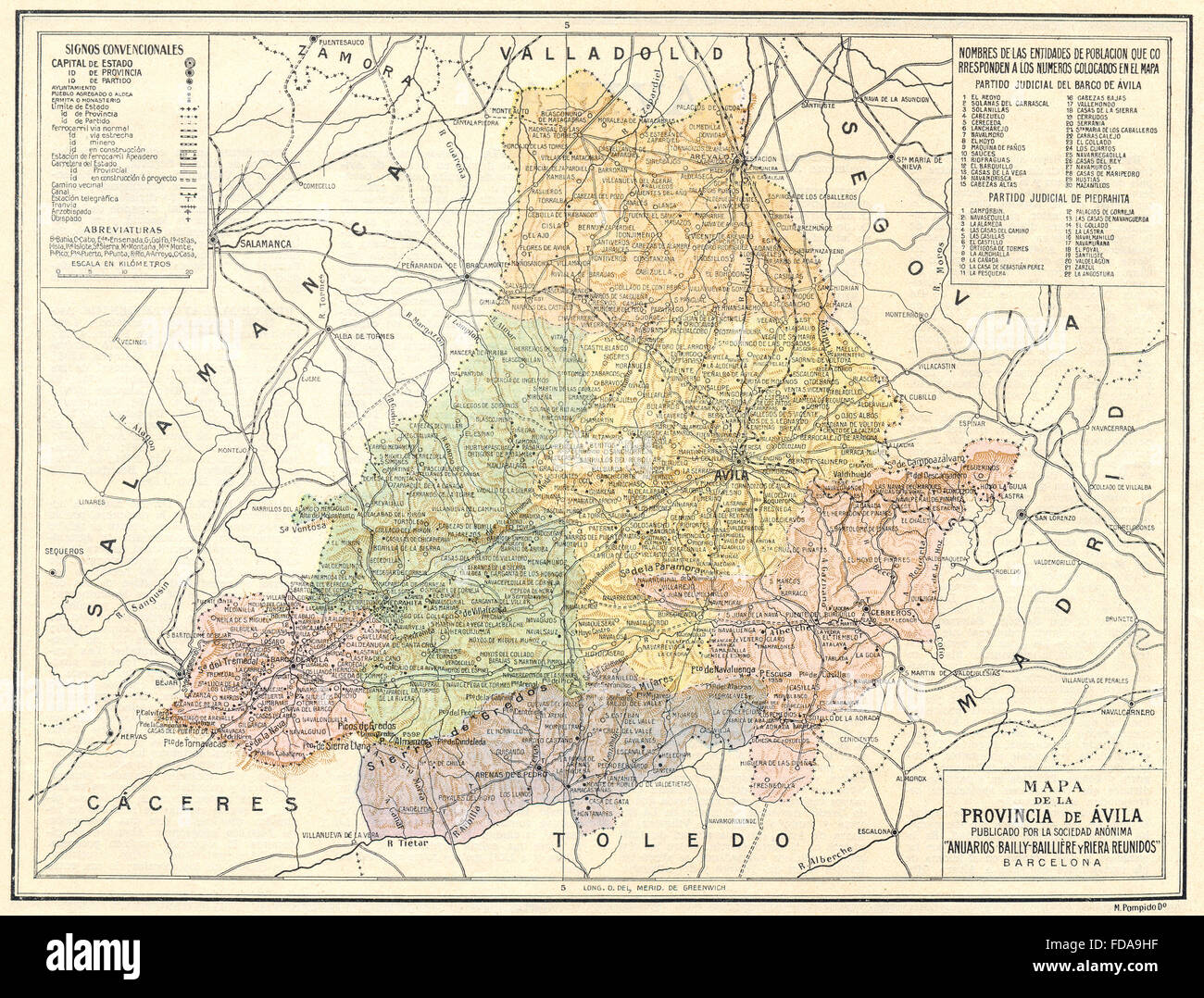 Map of avila spain hires stock photography and images Alamy