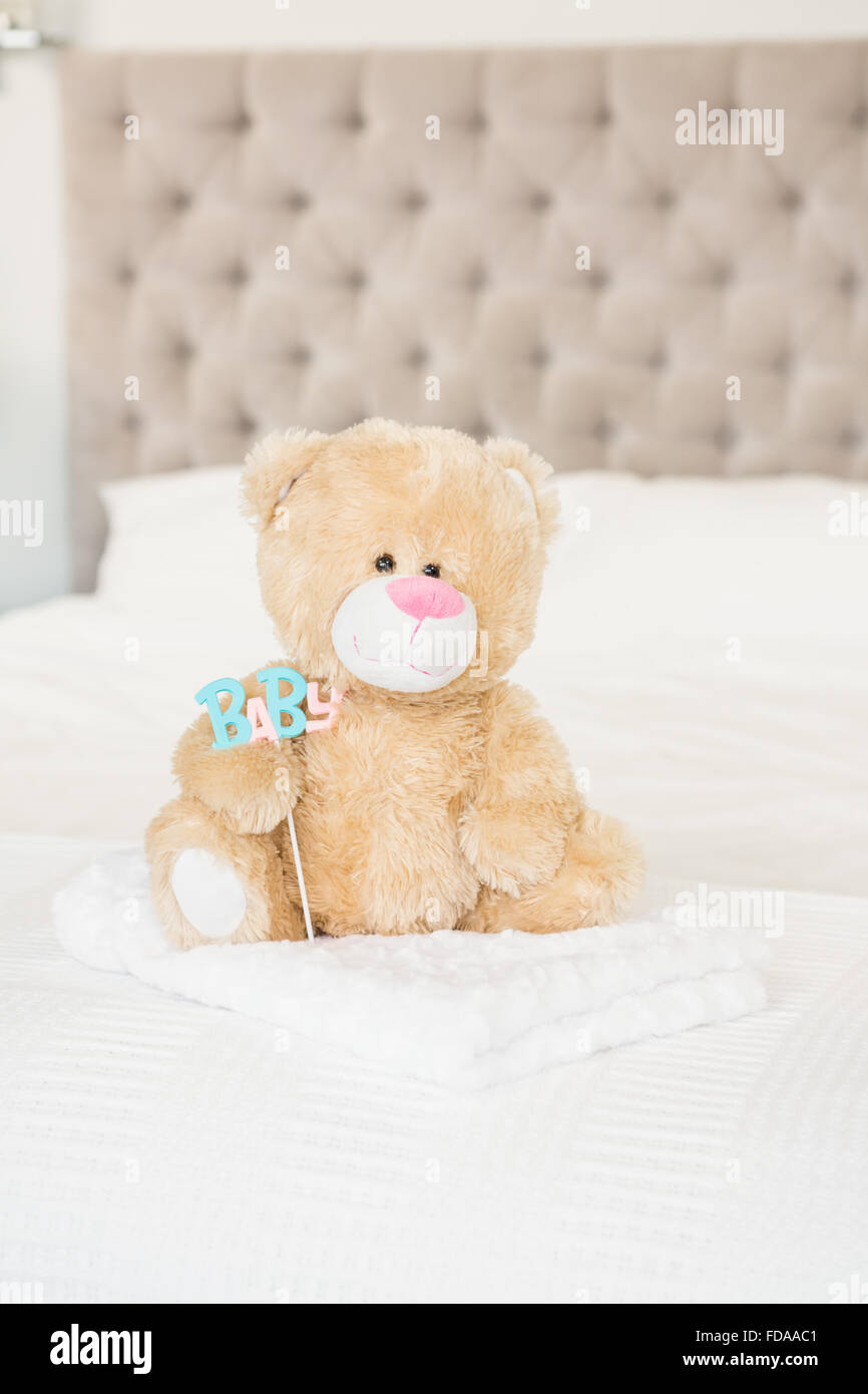 Teddy bear and baby Stock Photo - Alamy
