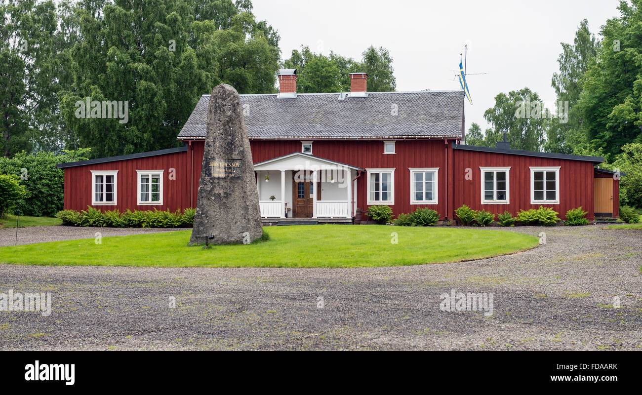 John Ericsson birthplace. Vaermland, Sweden Stock Photo