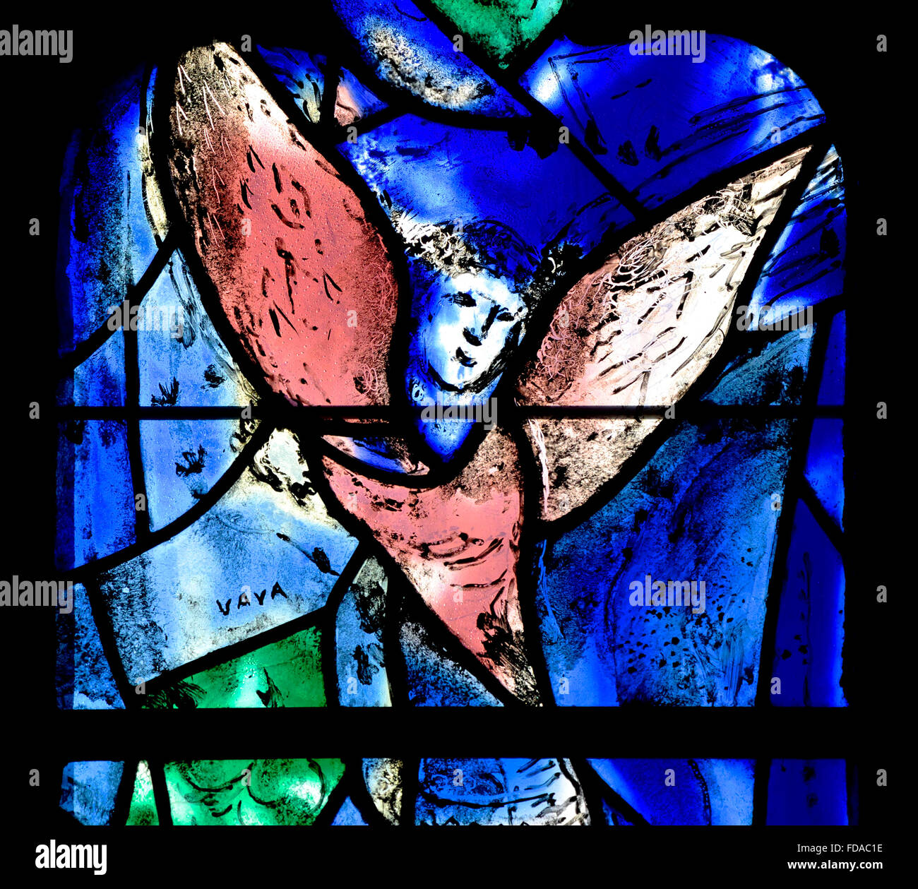 Tudeley, Tonbridge, Kent, UK. All Saints Church. Stained Glass Window