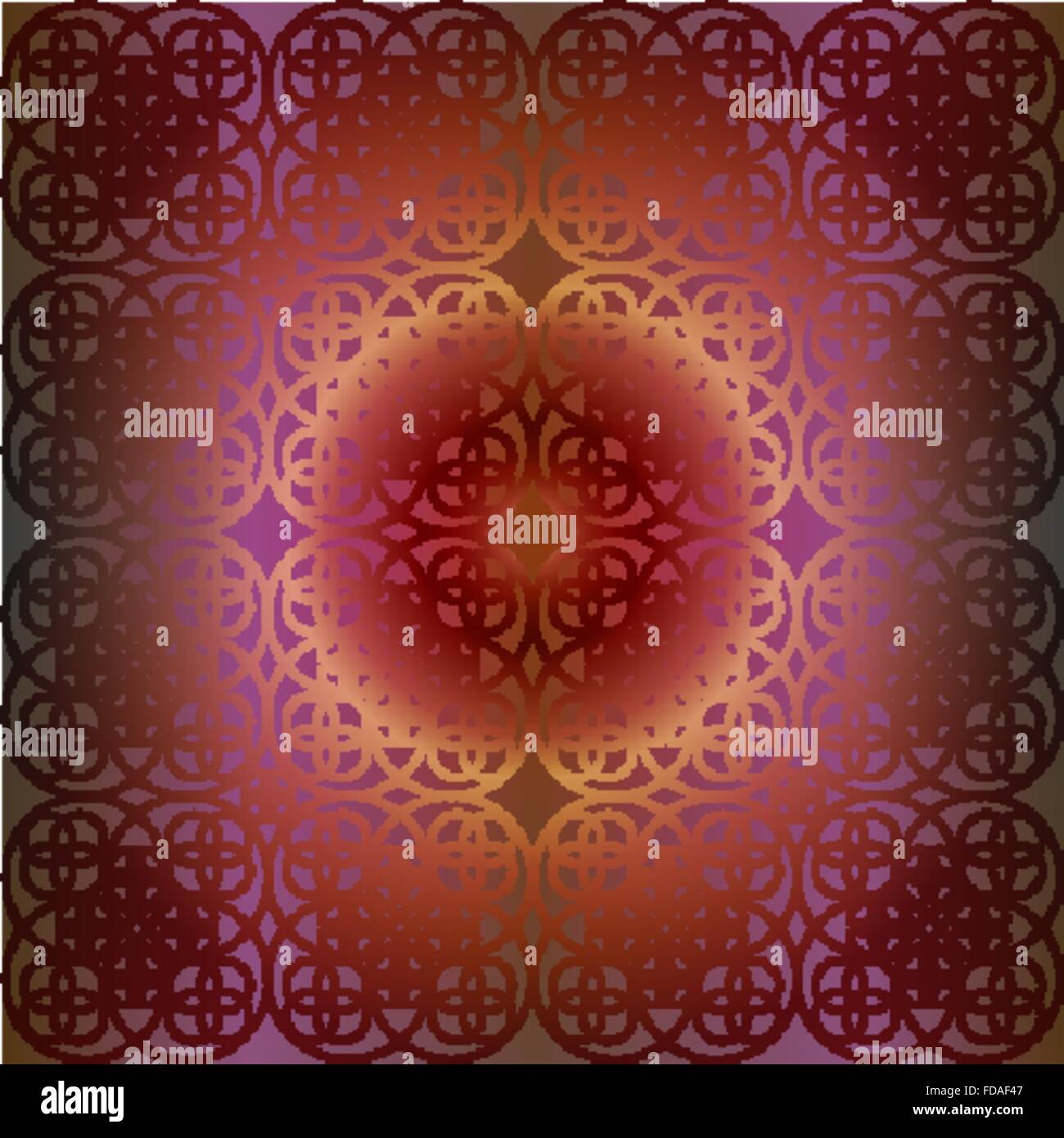 Vector square flower pattern symmetrical Stock Vector Image & Art - Alamy