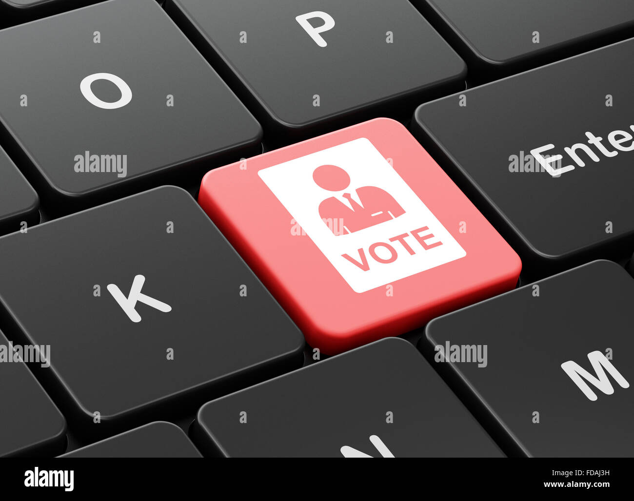 Republican Keyboard Political concept: Ballot on computer keyboard background Stock Photo ...
