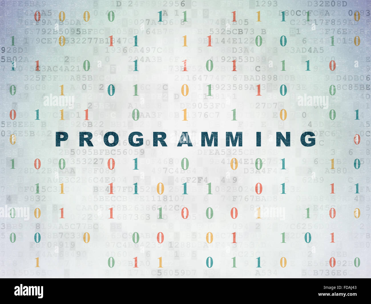 Programming concept: Programming on Digital Paper background Stock ...