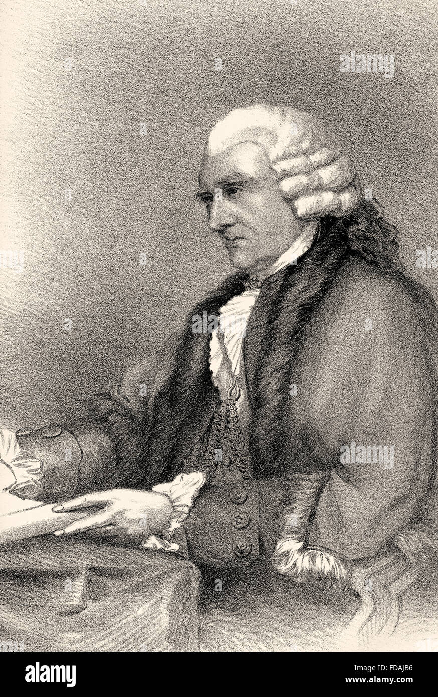 John Boydell, 1720-1804, a British publisher and engraver Stock Photo