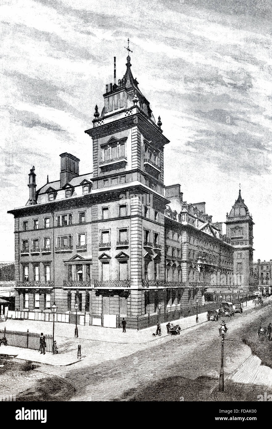 The Hilton London Paddington, formerly the Great Western Royal Hotel, 19th century, London, England Stock Photo