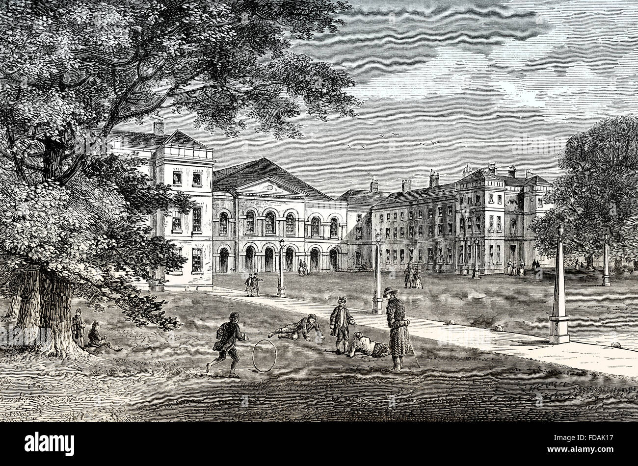 The Foundling Hospital, 19th century, Bloomsbury, London, England Stock Photo