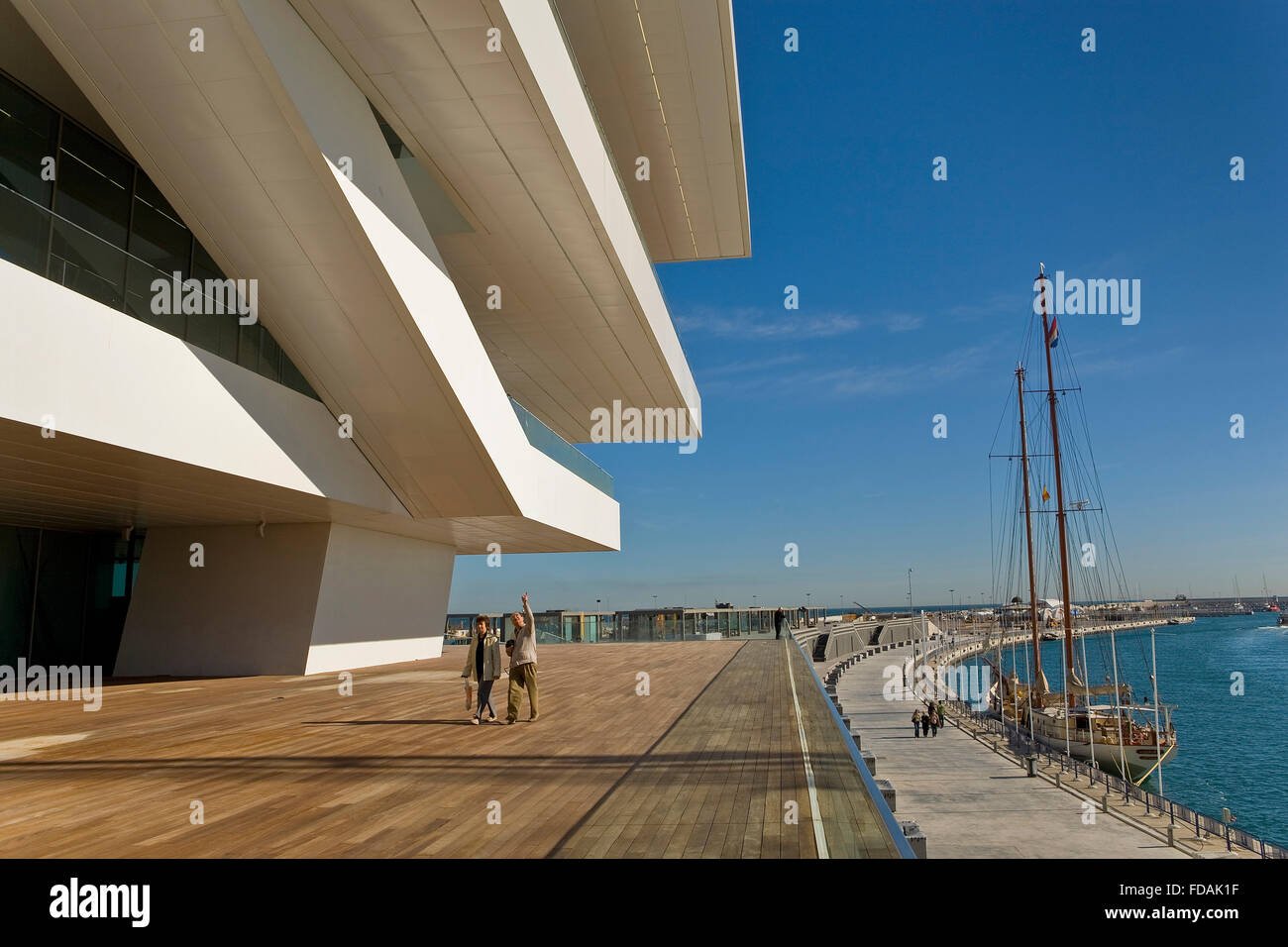 Veles e Vents, building by David Chipperfield, Port Americas Cup, Valencia, Spain Stock Photo