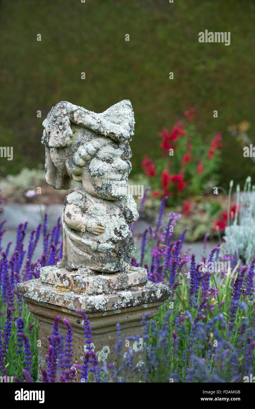 New Zealand, South Island, Dunedin, Otago Peninsula. Larnach Castle. Castle garden listed with the New Zealand Gardens Trust. Stock Photo