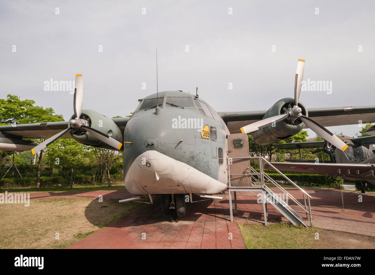 C-123 Provider Transport, (USA), War Memorial of Korea, Jeonjaeng ginyeomgwan, Yongsan-dong, Seoul, South Korea Stock Photo
