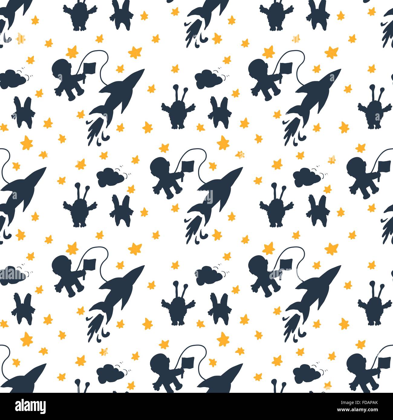 The pattern of the cosmic plot vector illustration Stock Vector