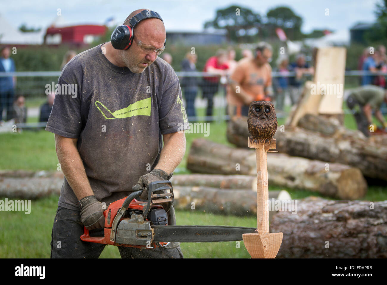 Chainsaw competition logs hi-res stock photography and images - Alamy