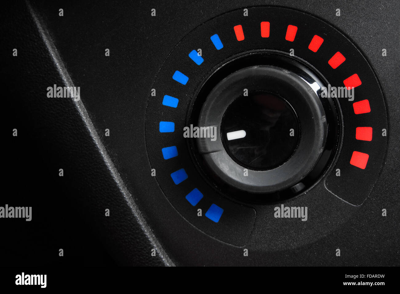 temperature controller set at low values Stock Photo