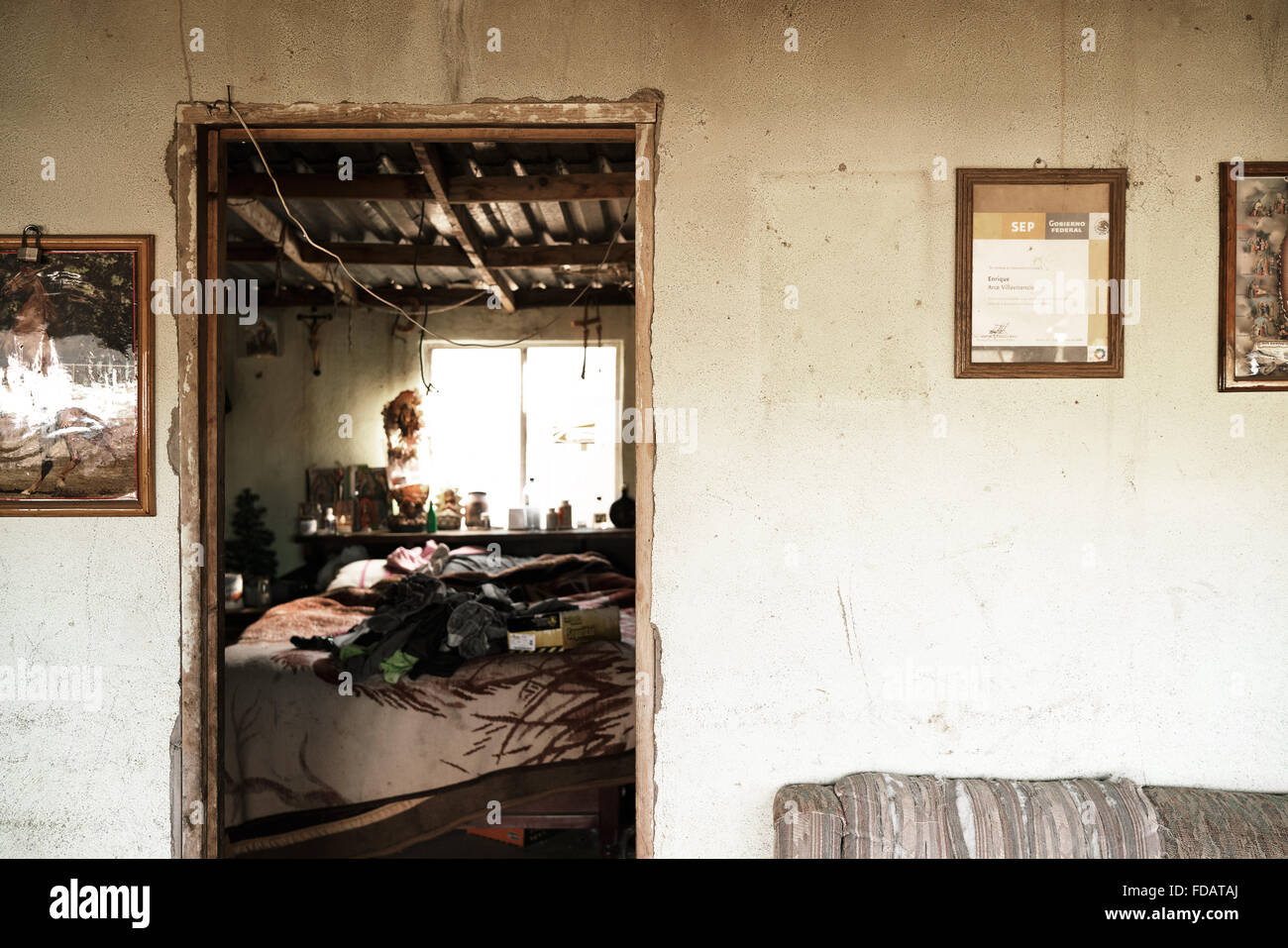 Interior of a home in Baja California, Mexico Stock Photo - Alamy
