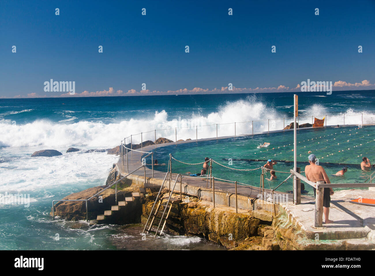 Bronte beach Ocean baths swimming rock pool Eastern Suburbs Sydney New South Wales NSW Australia