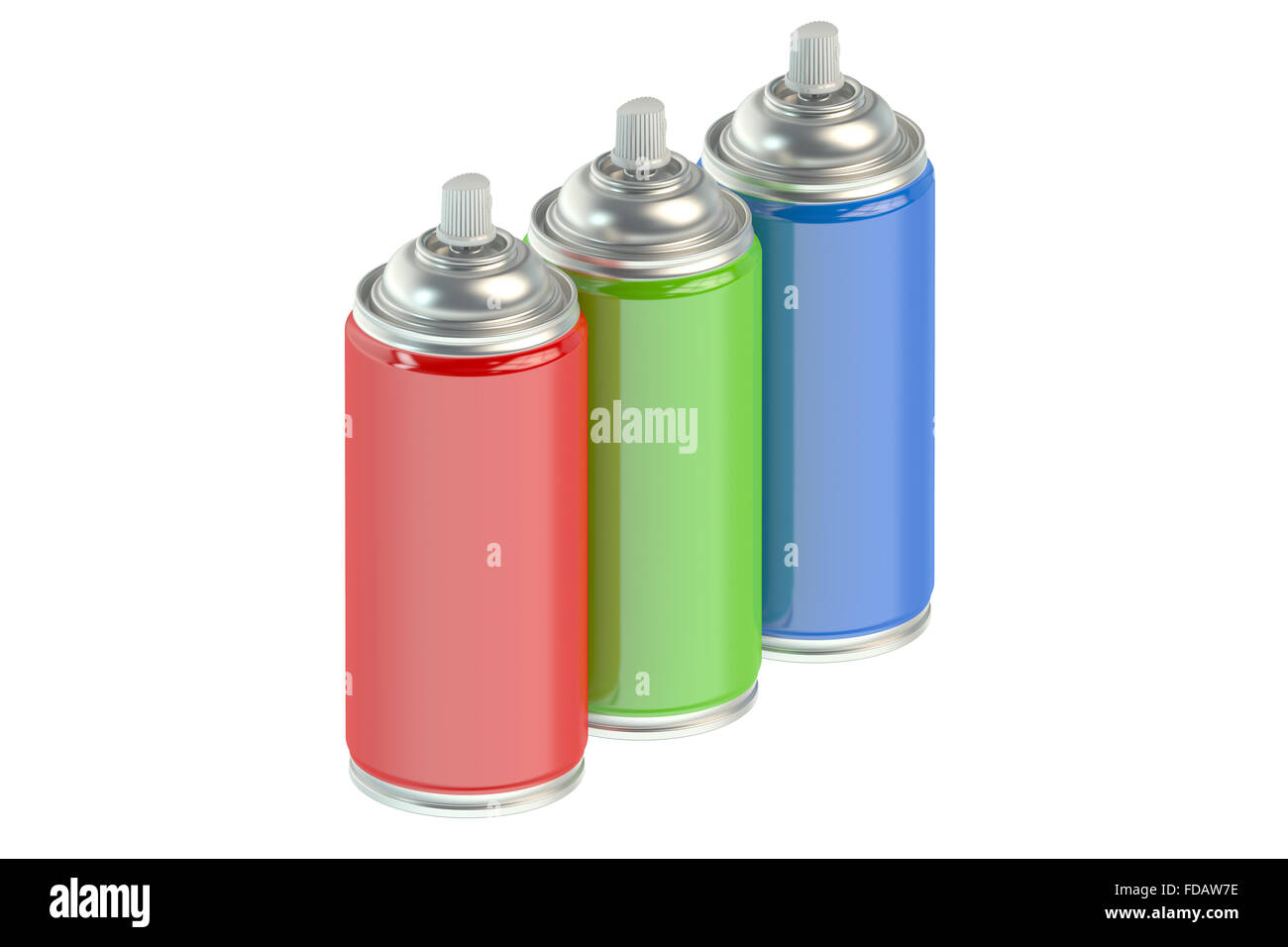 spray paint cans isolated on white background Stock Photo - Alamy