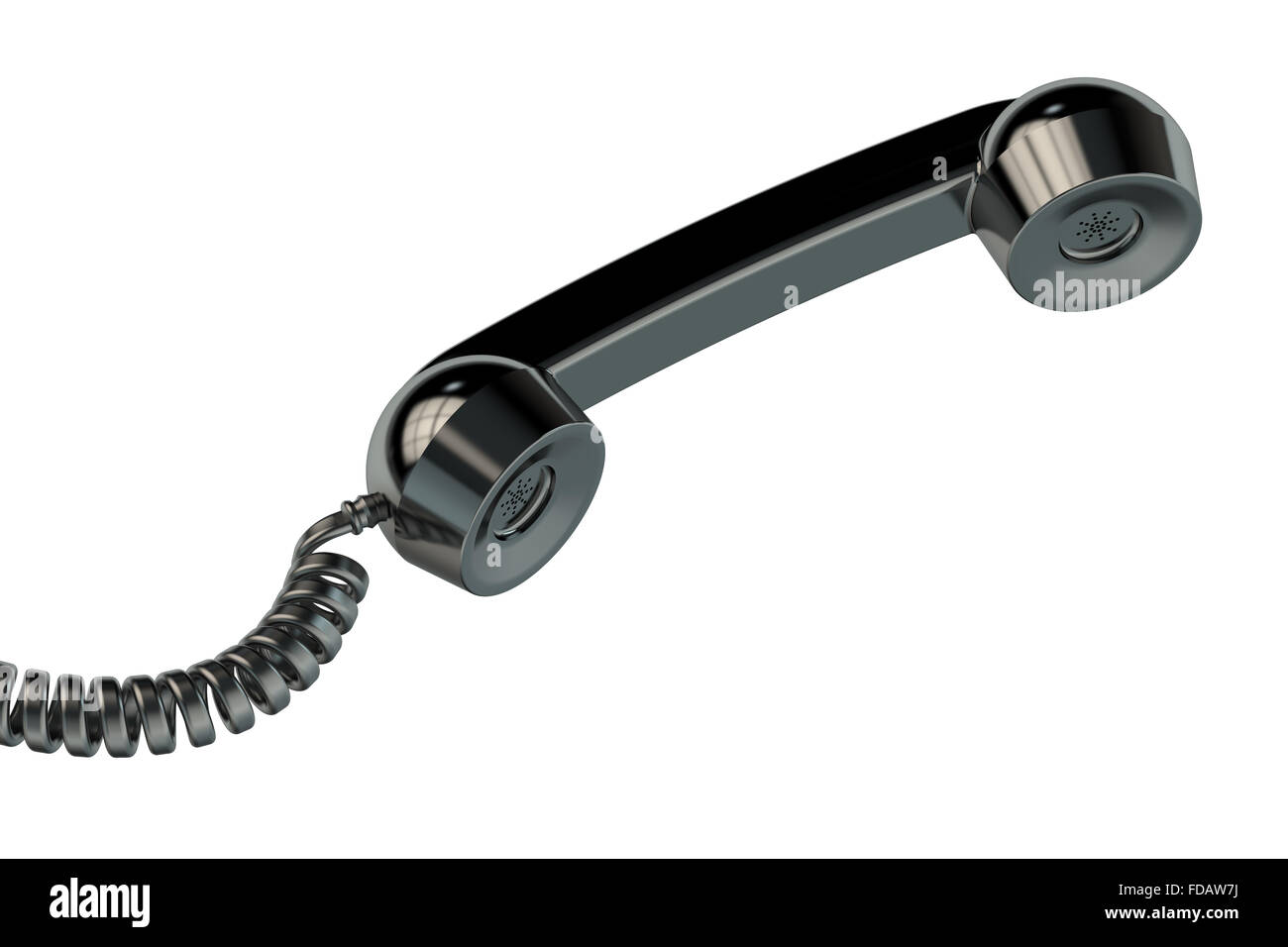 telephone receiver isolated on white background Stock Photo Alamy