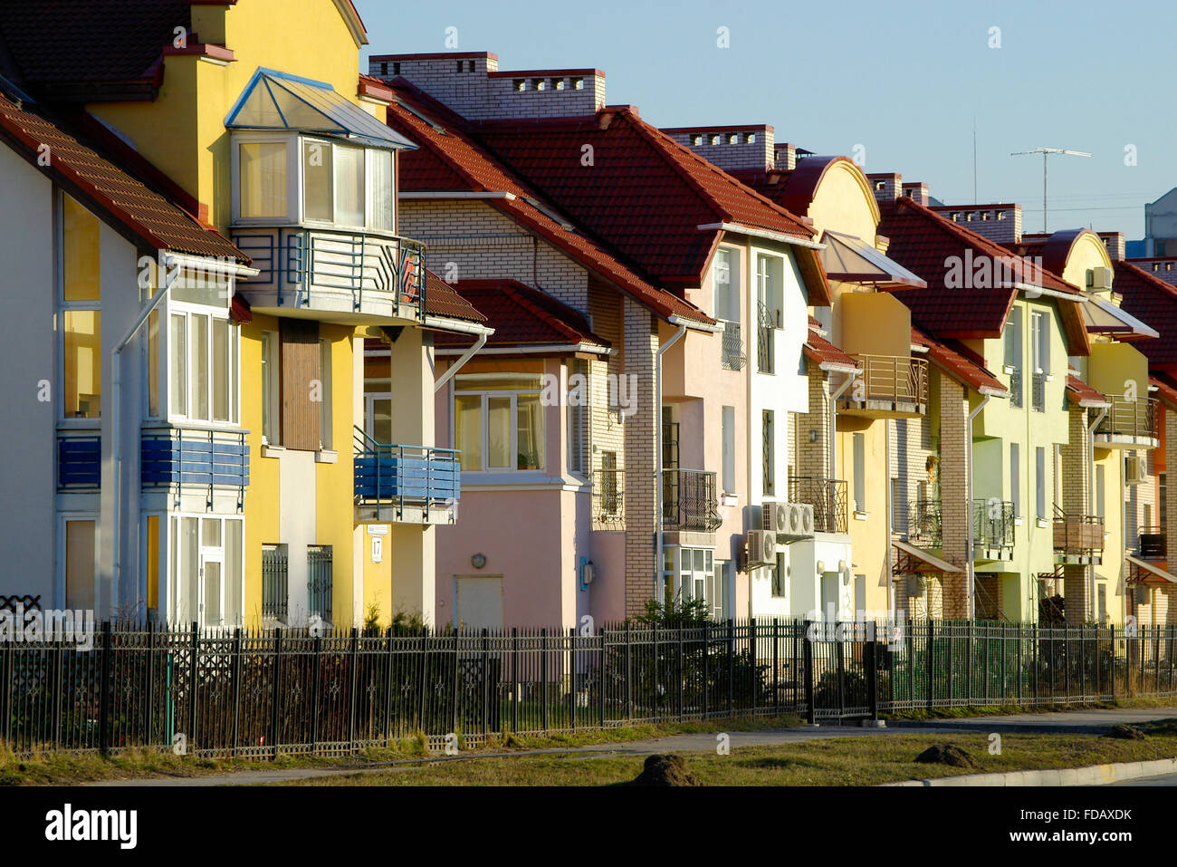 Russia. St. Petersburg. Real estate. Cottages Stock Photo Alamy