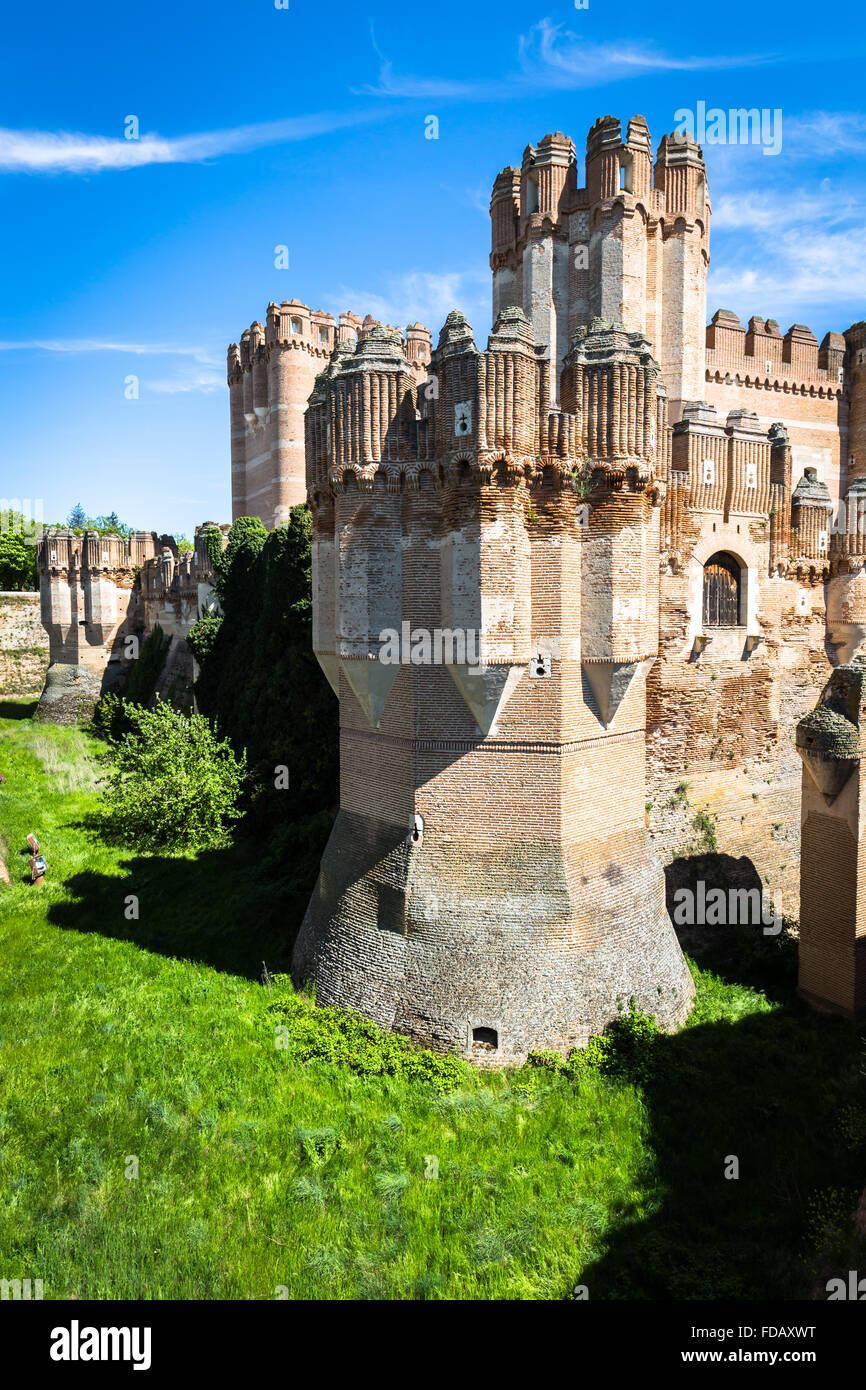 Coca Castle, Segovia (Castilla y Leon), Spain Stock Photo Alamy