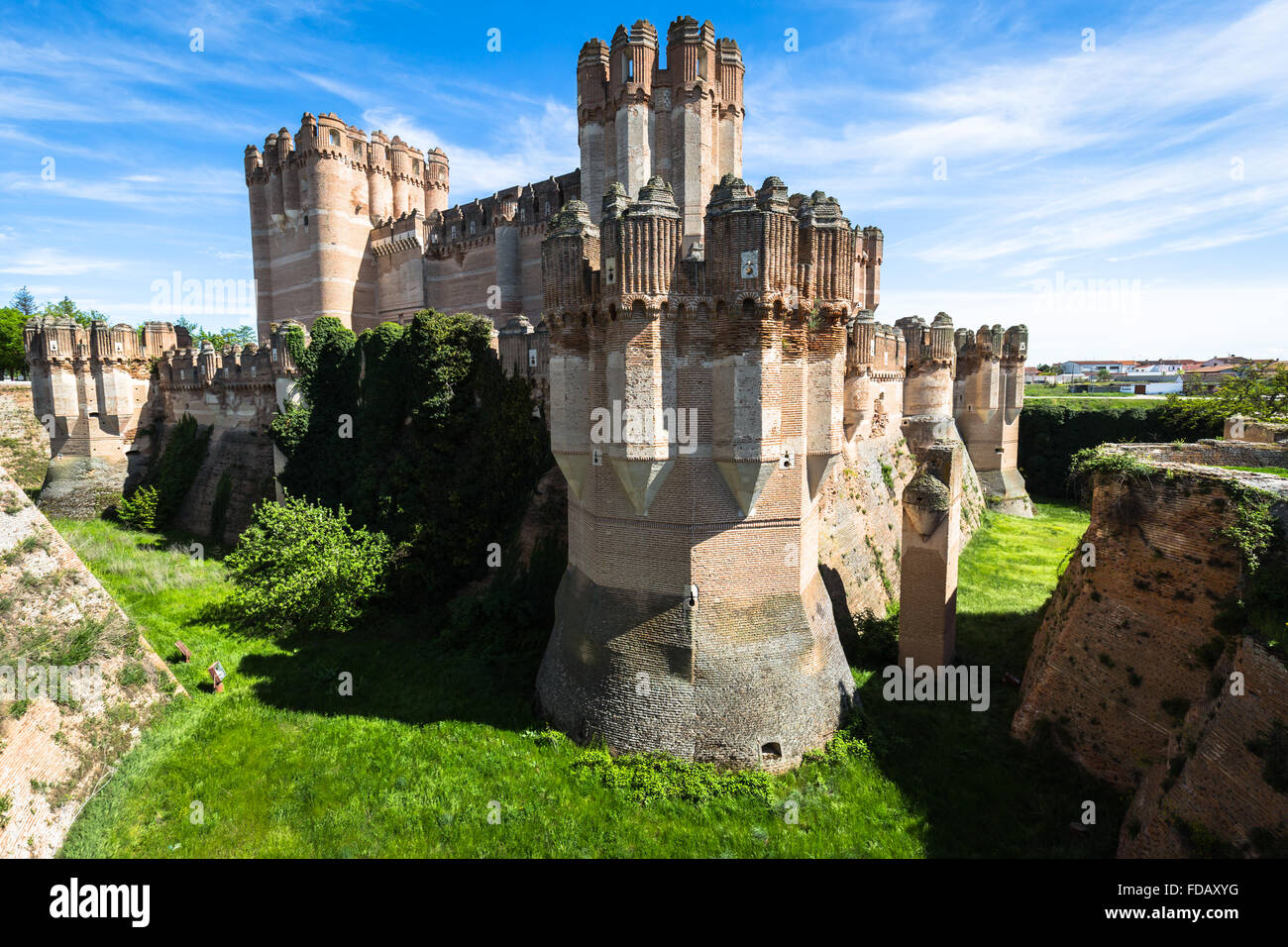 Coca Castle, Segovia (Castilla y Leon), Spain Stock Photo Alamy