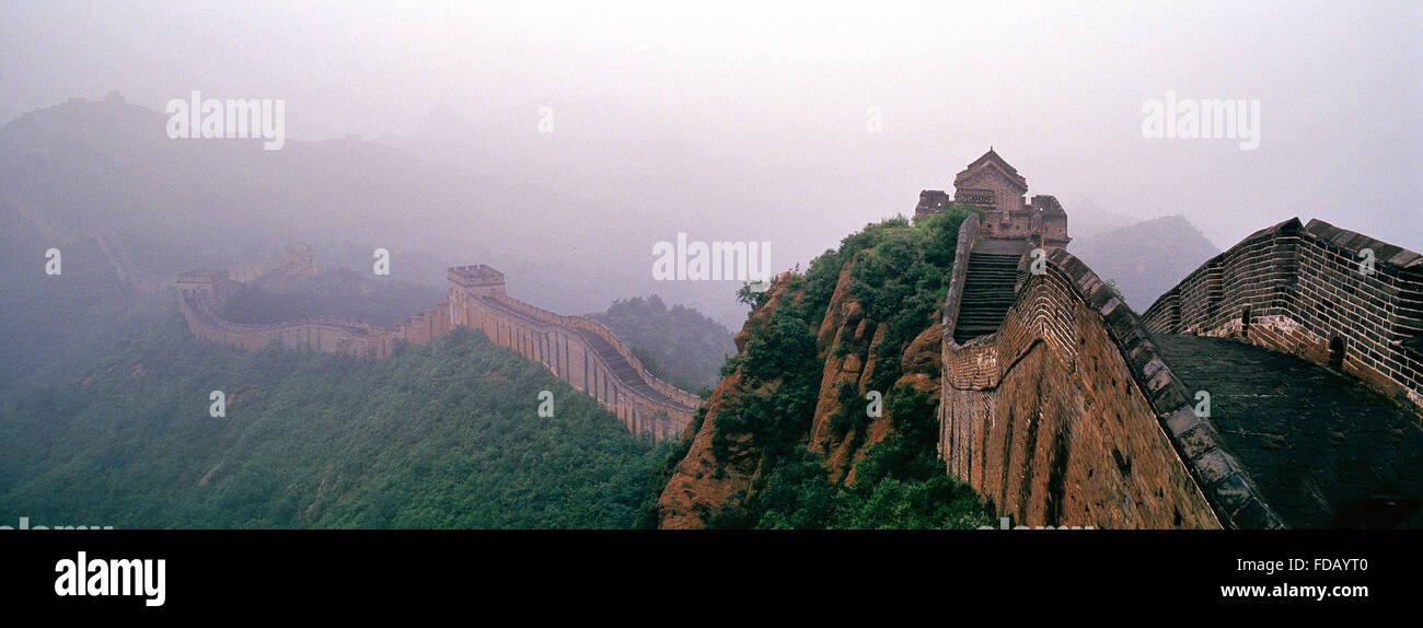 The Great Wall Chengde City Hebei province Stock Photo