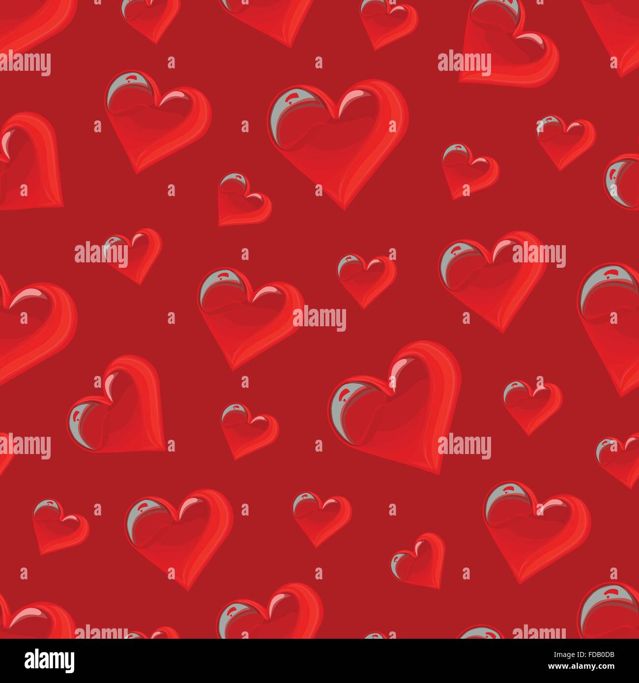 Seamless pattern with hearts Stock Vector Image & Art - Alamy
