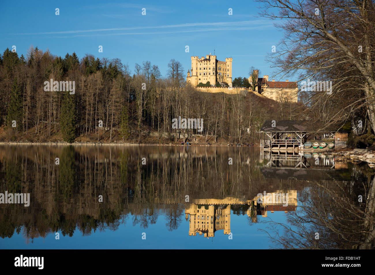 Schloss Hohenschwangau bei Füssen, Deutschland (Germany) Stock Photo