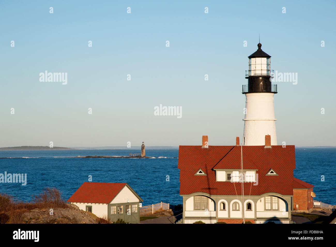 picture Ram Island Ledge Lighthouse Portland Maine alamy