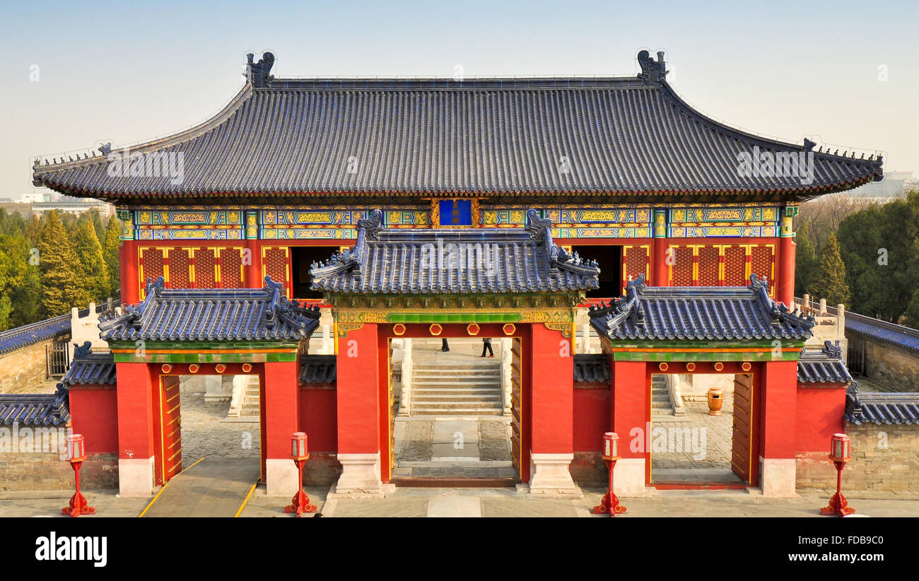 Imperial Hall of Heaven in the Temple of Heaven Compound, Beijing, China Stock Photo