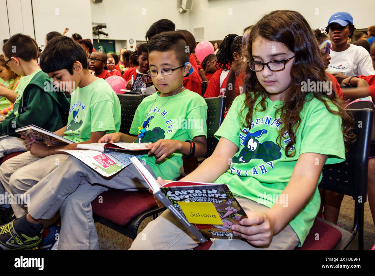 Miami Florida,Book Fair International,Miami Dade College campus,literary,festival,annual event,student,Asian Asians ethnic immigrant immigrants minori Stock Photo