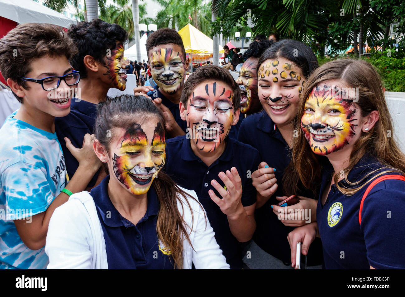 Miami Florida,Book Fair International,Miami Dade College campus,literary,festival,annual event,student students education pupil pupils,teen teens teen Stock Photo