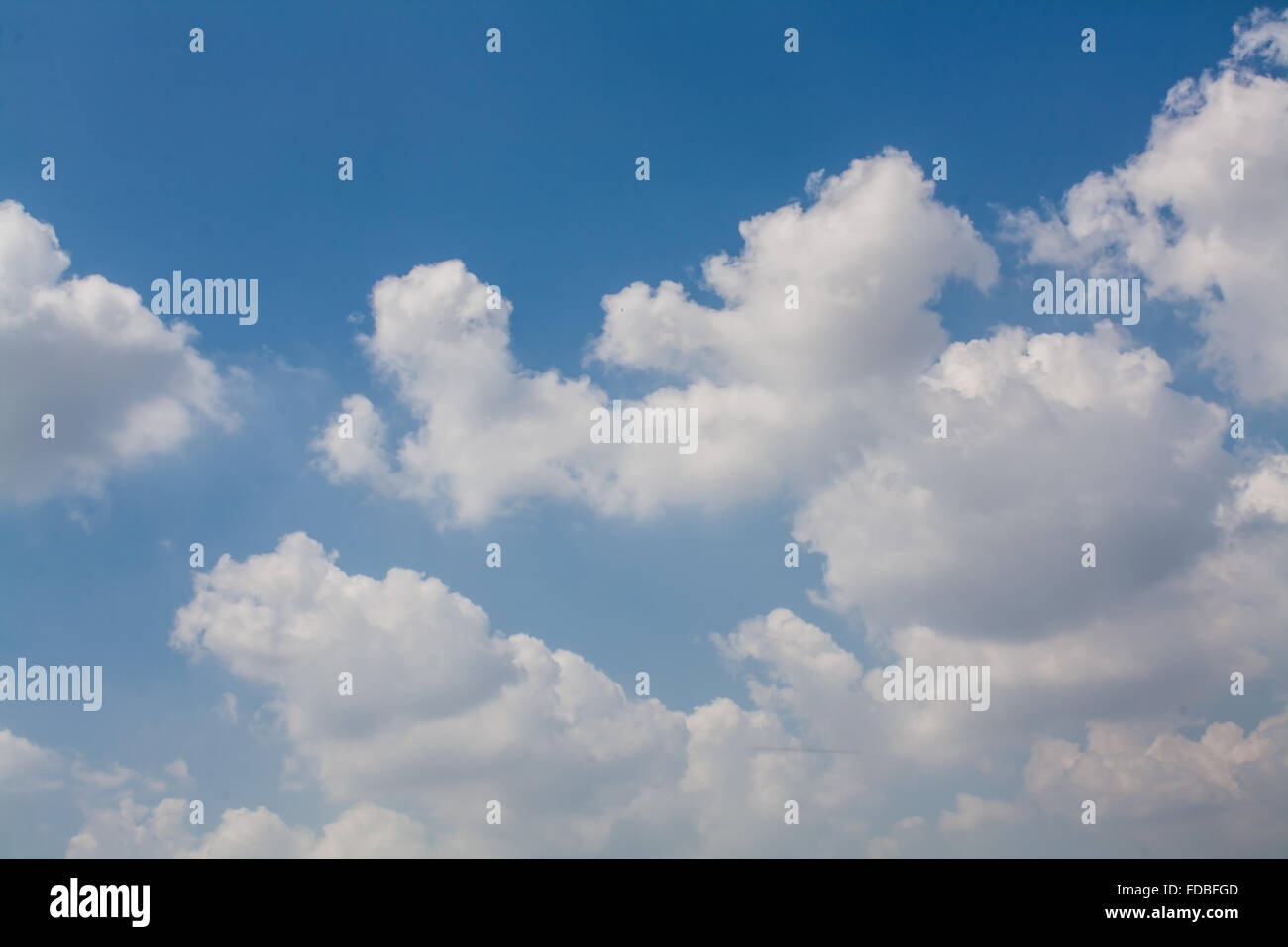 Beautiful Blue Sky with White Clouds Wallpaper Stock Photo - Alamy