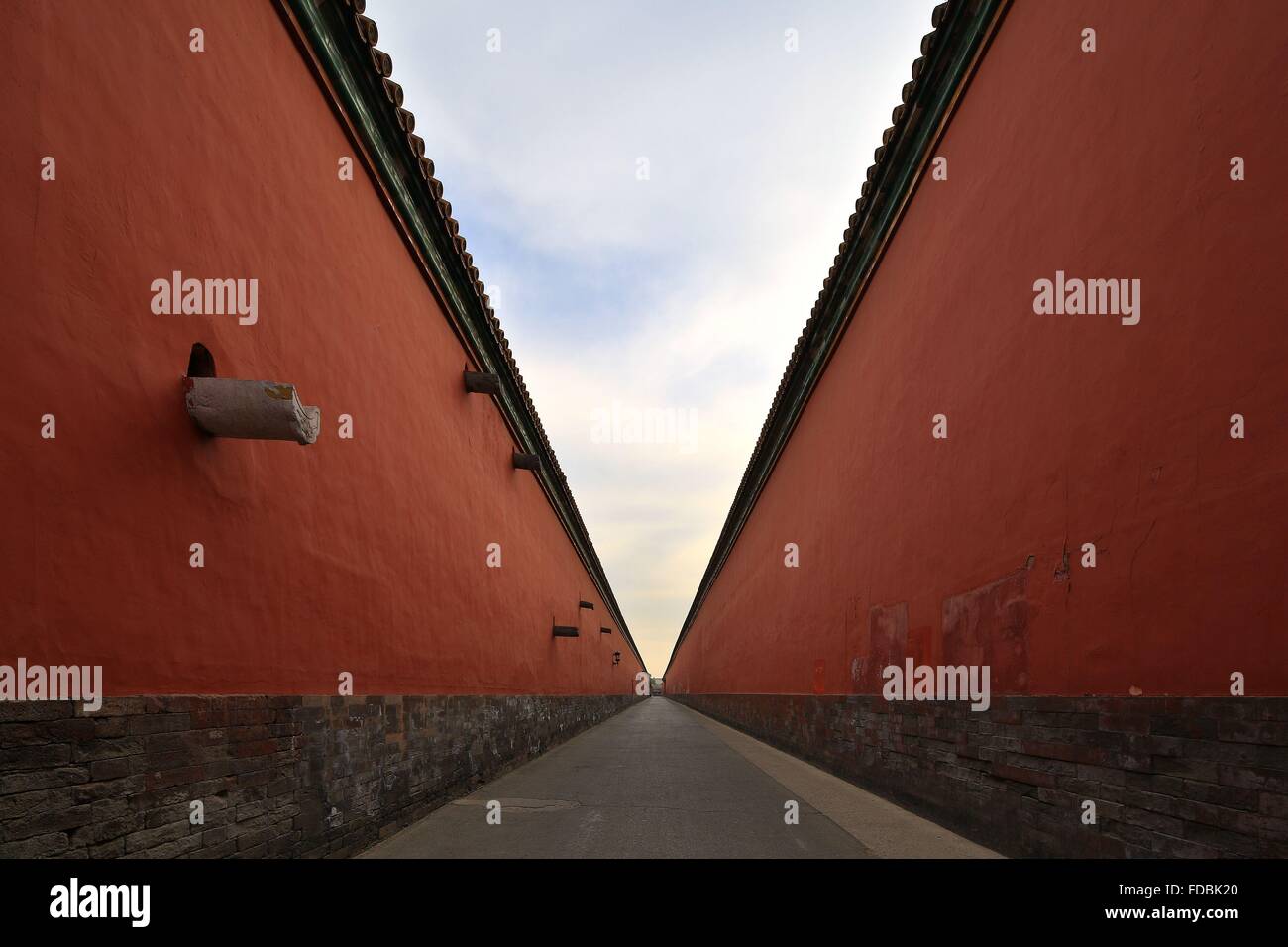 Beijing The Imperial Palace East Passage Stock Photo Alamy