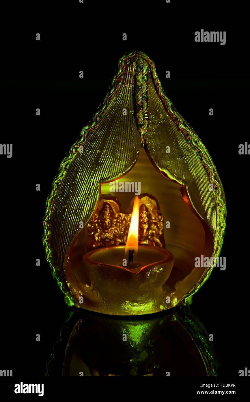 indian diwali Festival god Statues and Diya Nobody Stock Photo Alamy