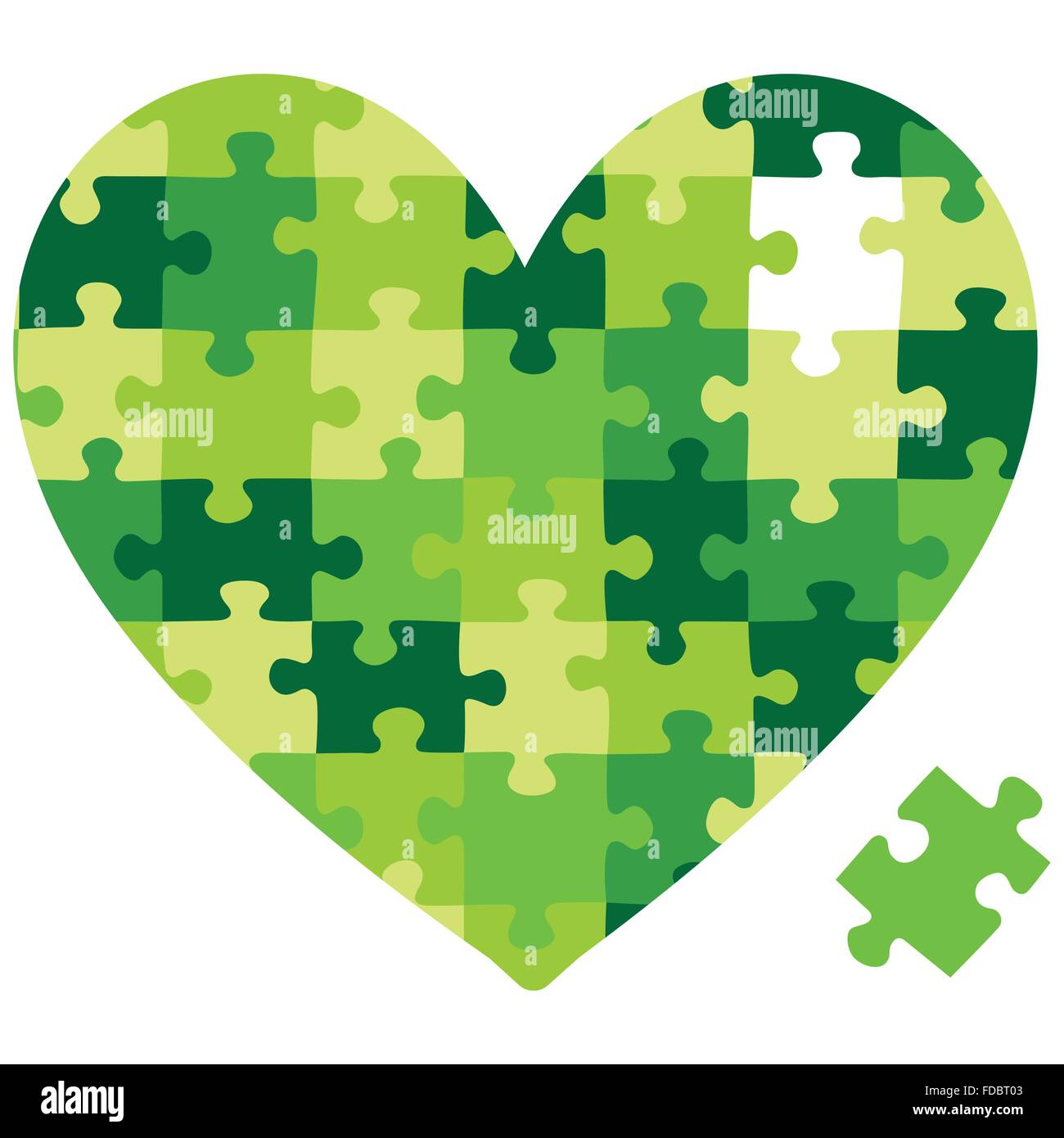 Heart jigsaw puzzle in vector fotmat Stock Vector Image &amp; Art - Alamy