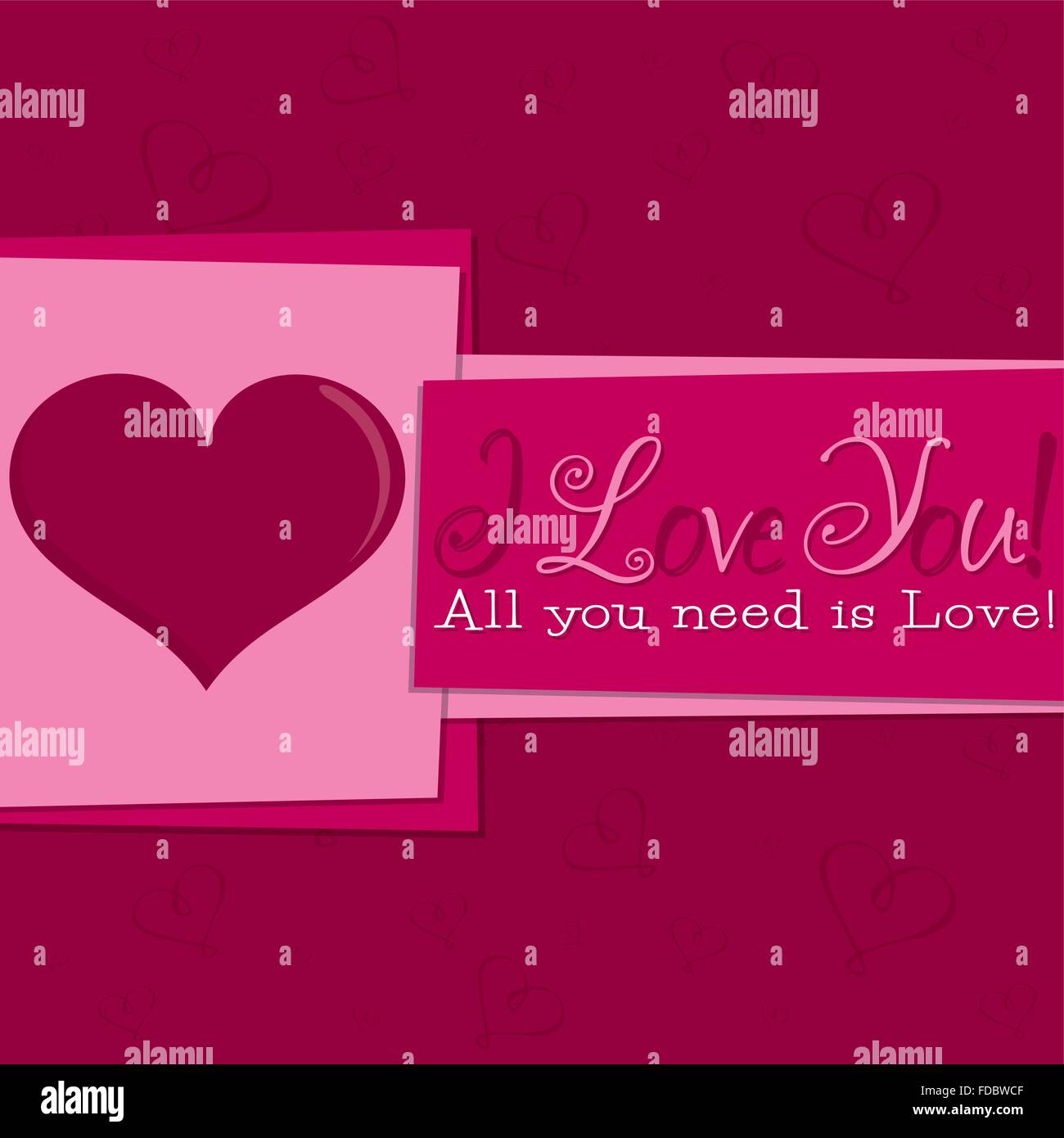 Funky Valentine's Day card in vector format Stock Vector Image & Art ...