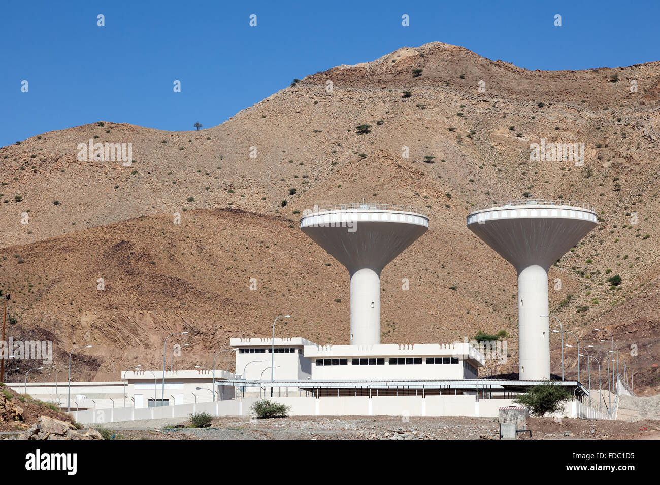 Water supply facility in Oman Stock Photo Alamy