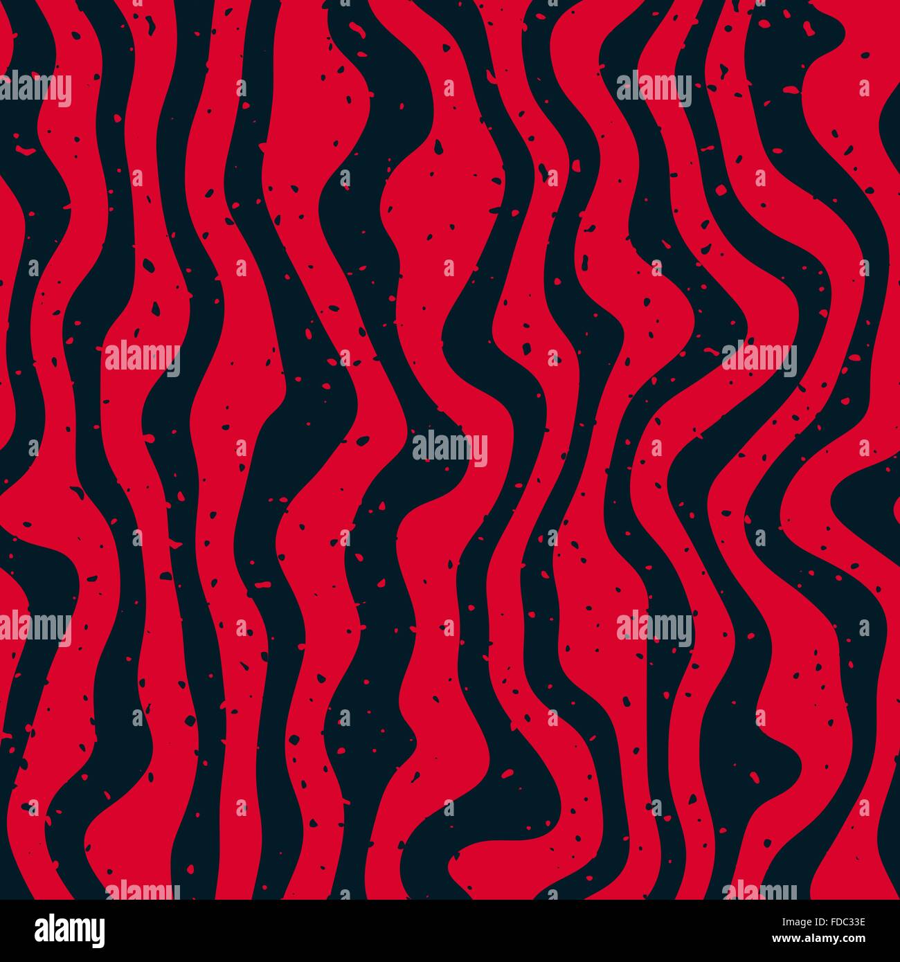 Vector Seamless Hand Drawn Vertical Wavy Distorted Lines Retro Pattern ...