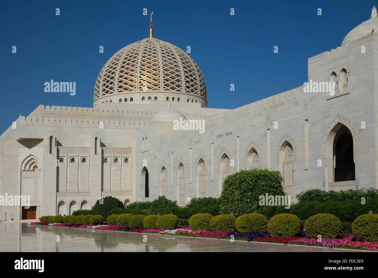 Oman, Muscat, Sultan Qaboos Mosque Stock Photo