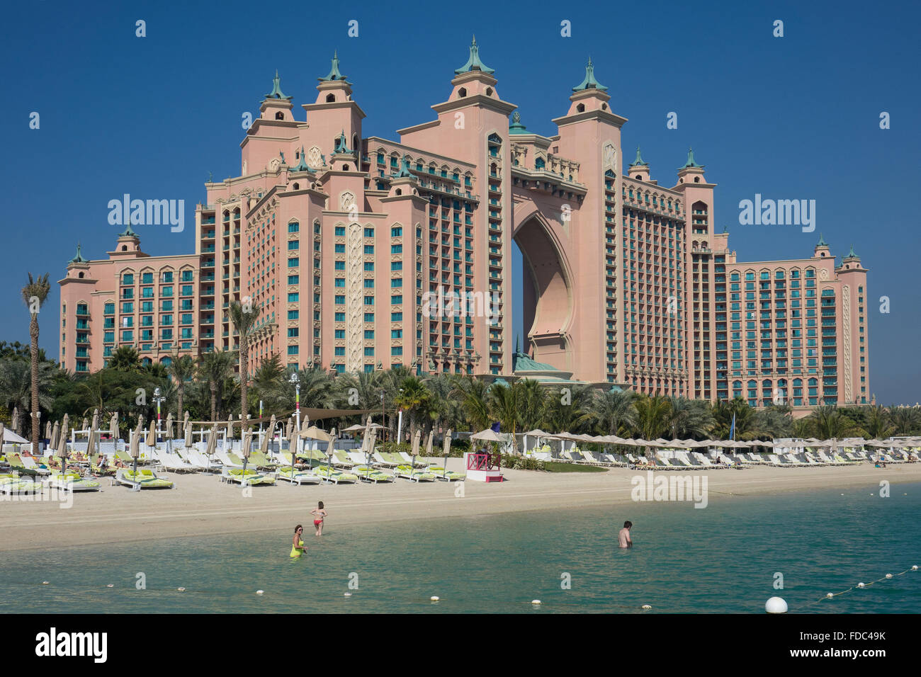 United Arab Emirates, Dubai, Atlantis Palm hotel Stock Photo
