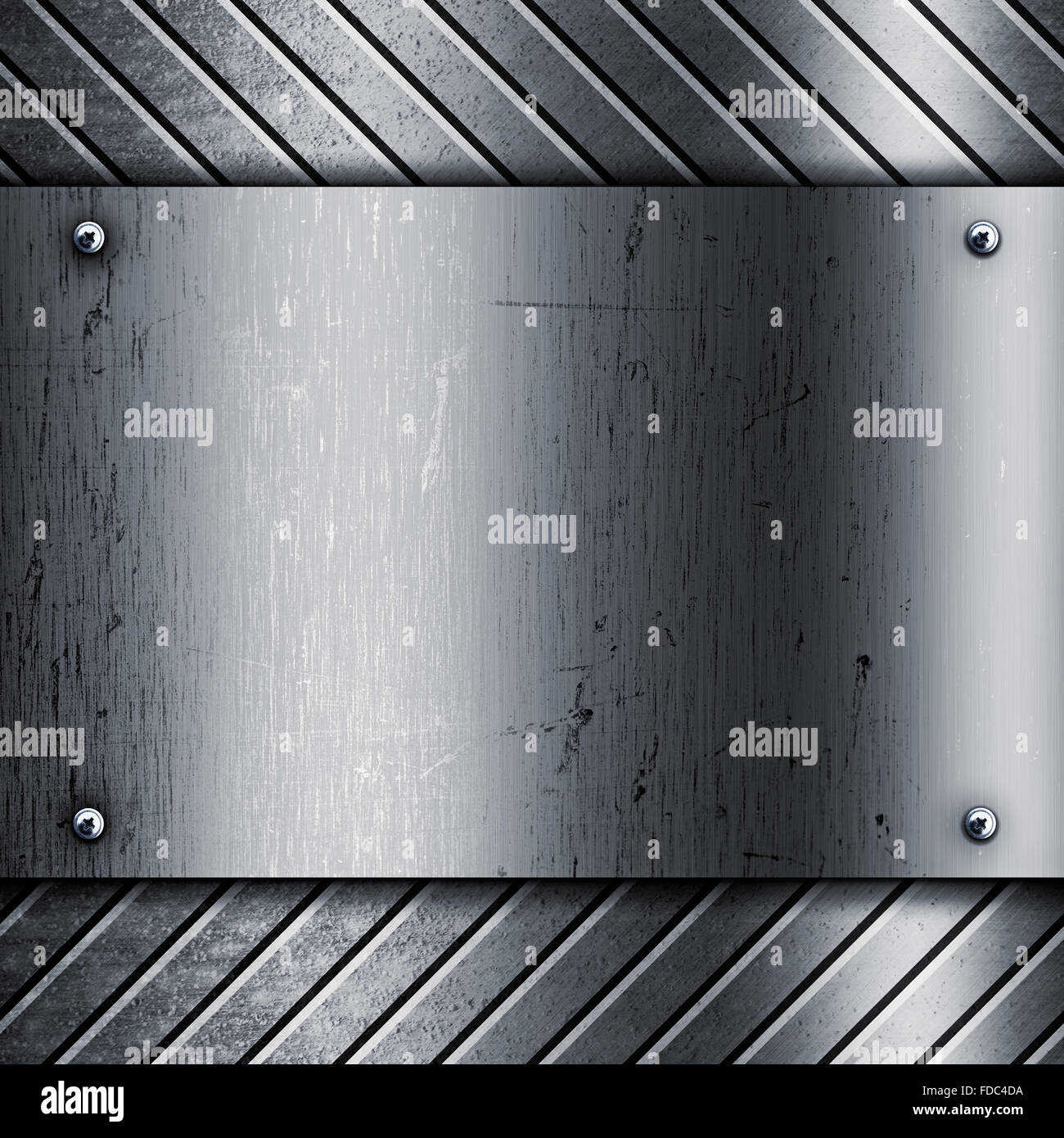 Metallic texture background with rivets and board Stock Photo - Alamy