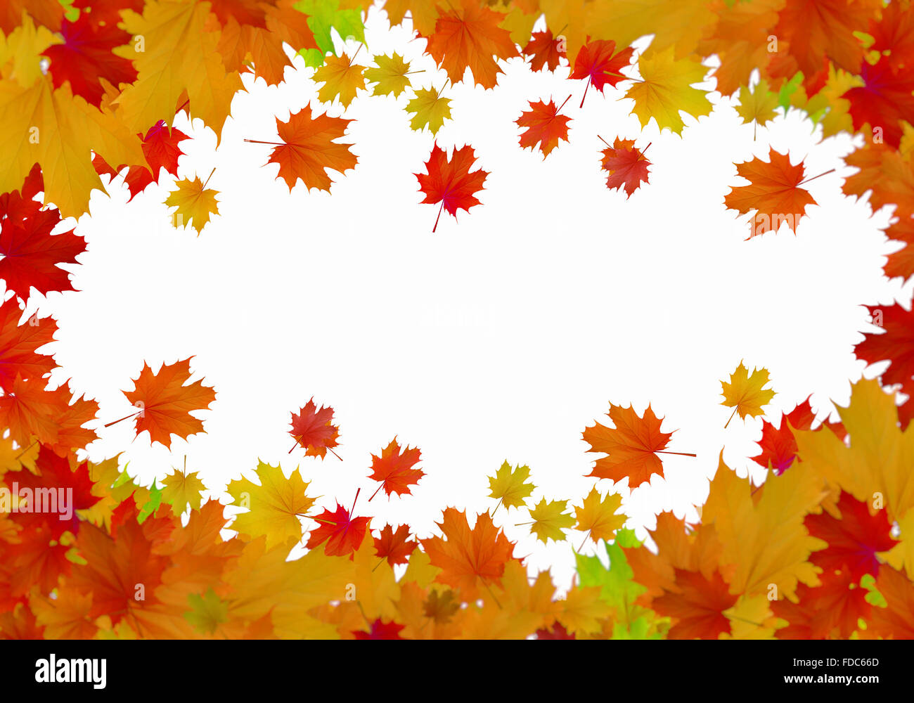 Background image with autumn leaves. Place for text Stock Photo - Alamy