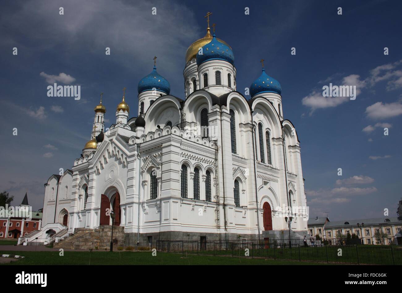 Transfiguration Cathedral. St. Nicholas Ugreshsky monastery. Russia, Moscow region, Dzerzhinskiy Stock Photo